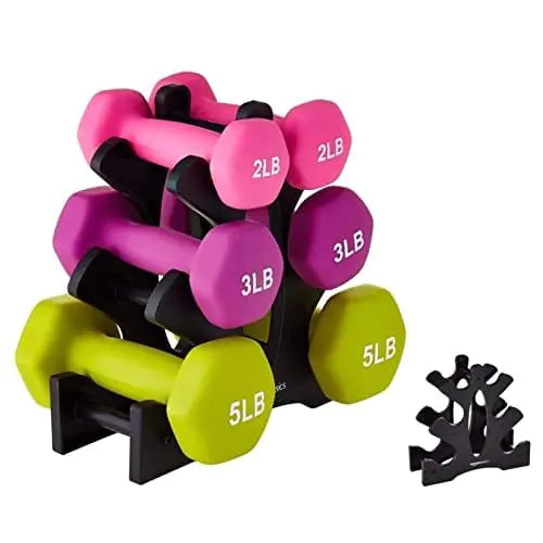 Dumbbell Rack(Without Weight) 3 Tier 23x22.5x8.5cm Dumbbell Rack PP Triangular Dumbbell Rack Stand Multilevel Weight Holder Storage Accessories for Home Gym Exercise
