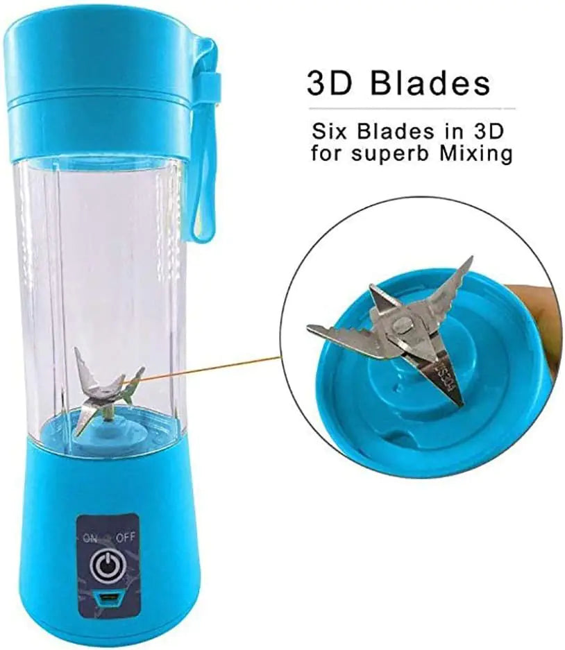 Personal blender with 6 blades; Personal Size Blender Juicer Cup; Smoothies and Shakes Blender; Handheld Fruit Machine; Blender Mixer Home