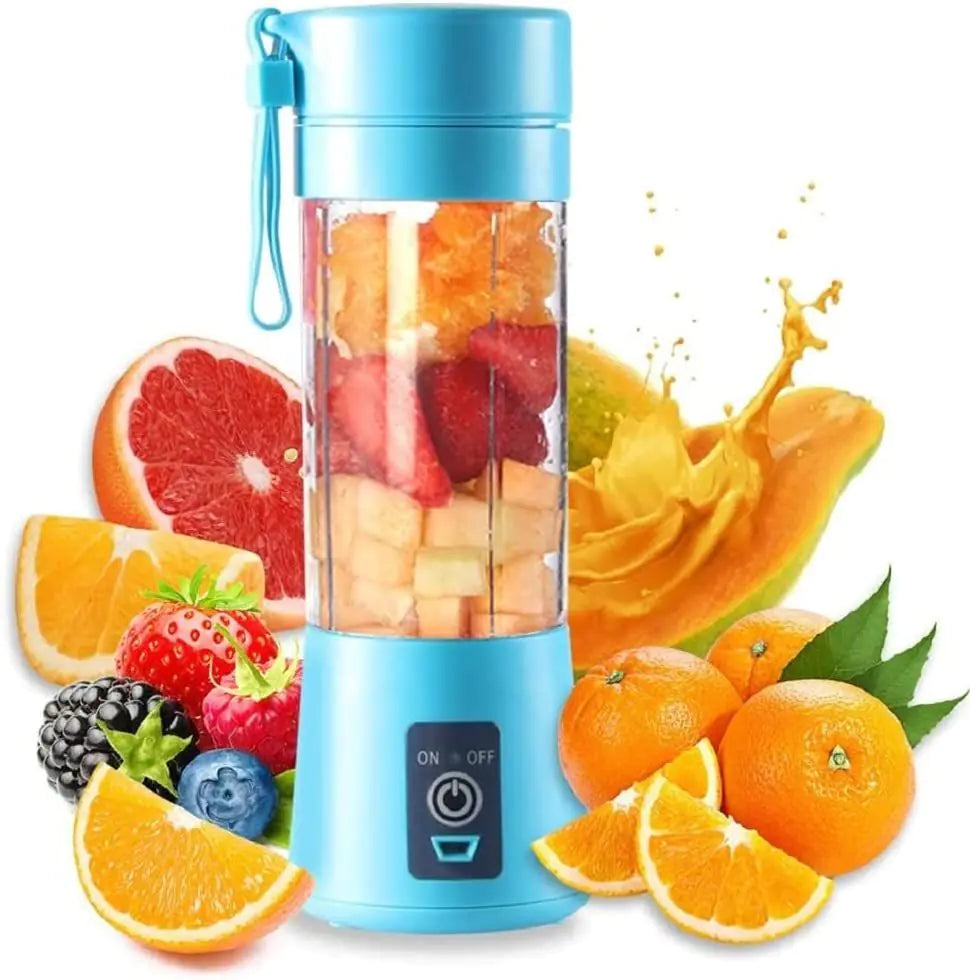 Personal blender with 6 blades; Personal Size Blender Juicer Cup; Smoothies and Shakes Blender; Handheld Fruit Machine; Blender Mixer Home