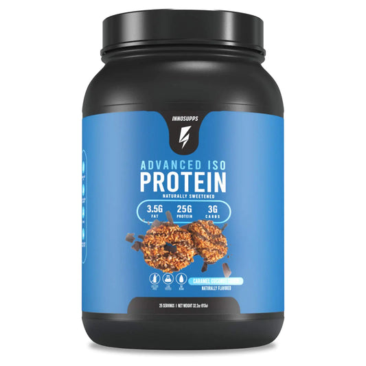InnoSupps Advanced Iso Protein | 100% Whey Isolate Protein Powder | No Artificial Sweeteners| Low Fat Low Carbs | 25g of Protein | Hormone Free Gluten Free Soy Free |(Caramel Coconut Cookie)
